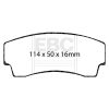 EBC Racing Alcon H-Type RC4463/42 SR-21 Sintered Race Brake Pads