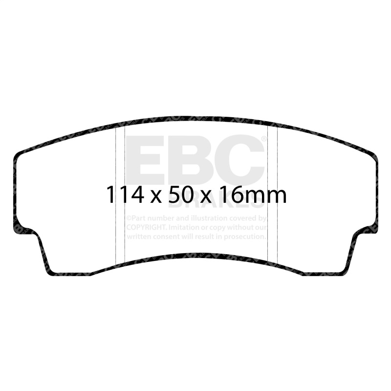 EBC 99-02 Noble M12 2.6 Twin Turbo Yellowstuff Rear Brake Pads - Image 2