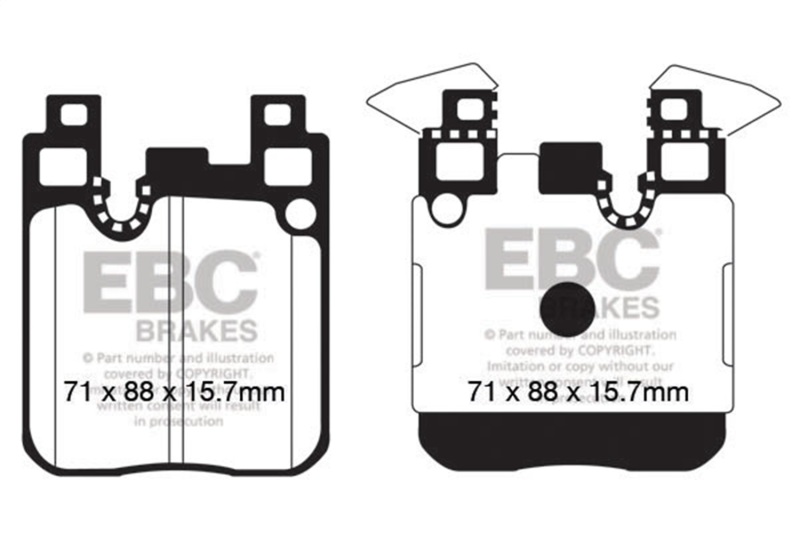 EBC 13-18 BMW 335i (F30) Bluestuff Rear Brake Pads - Image 2