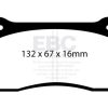 EBC 99-03 Aston Martin DB7 5.9 Redstuff Front Brake Pads
