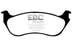Alternative view of EBC 02-05 Ford Explorer 4.0 2WD Yellowstuff Rear Brake Pads