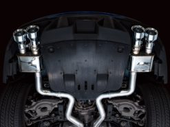 Alternative view of AWE Tuning 21-23 Ford Mustang Mach 1 SwitchPath Cat-Back Exhaust w/ Quad Chrome Silver Tips
