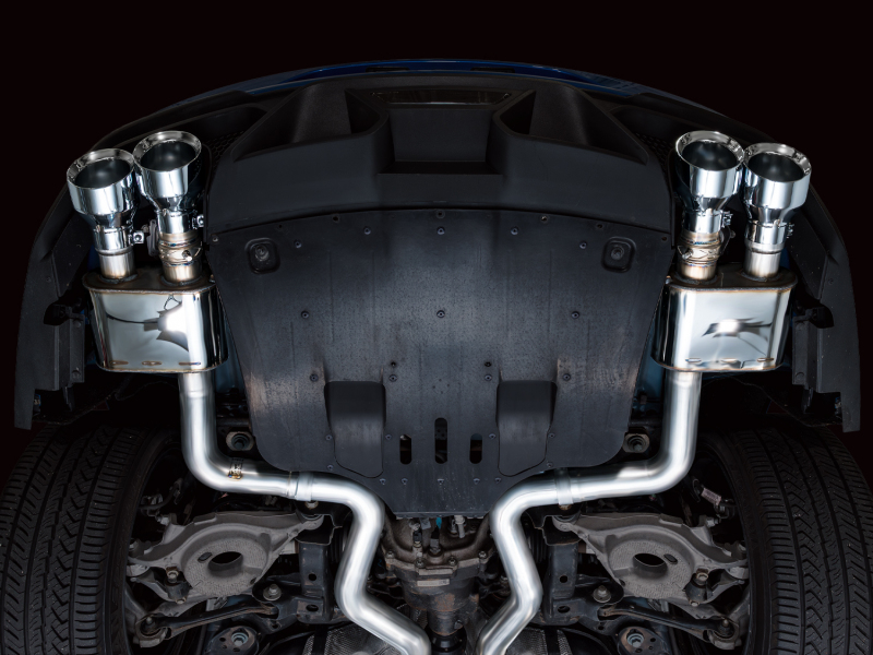AWE Tuning 21-23 Ford Mustang Mach 1 SwitchPath Cat-Back Exhaust w/ Quad Chrome Silver Tips - Image 2