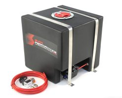 Alternative view of Snow Performance Water Tank Upgrade 7gal (w/Braided SS Line/Brackets/Solenoid/4AN Fittings)