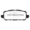 EBC 2016+ Honda CR-Z 1.5L Hybrid Ultimax2 Rear Brake Pads