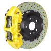 Brembo 24+ BMW M30i/530i XDrive Front GT BBK 6 Piston Cast 380x34 2pc Rotor Drilled - Yellow