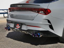 aFe Takeda 21-24 Kia K5 GT L4-2.5L (t) SS Axle-Back Exhaust System w/ Blue Flame Tips - Image 3