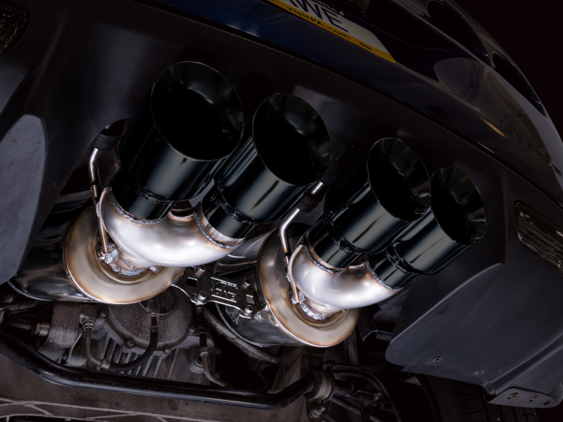 AWE Tuning C6 Chevrolet Corvette Z06/ZR1 Touring Edition Axle-Back Exhaust w/ Diamond Black Tips - Image 3