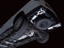 AWE Tuning 2021+ Cadillac Escalade 6.2L ESV 0FG Dual Exit Exhaust System w/ 5in Chrome Silver Tips - Image 5
