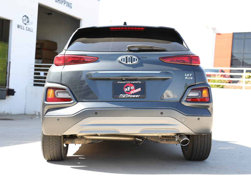 aFe Takeda 2.5in 304 SS Axle-Back Exhaust w/o Muffler w/Polish Tip 18-22 Hyundai Kona L4-1.6L(t) AWD - Image 4
