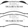 EBC 15+ Ford F150 2.7 Twin Turbo (2WD) Extra Duty Front Brake Pads