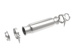 aFe MACH Force-Xp Resonator 3 IN Inlet/Outlet x 4 IN Dia. x 12 IN Body x 16 IN Overall Length