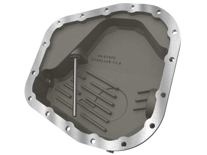 aFe POWER Pro Series Rear Diff Cover Black w/ Machined Fins Ford F-250/350 23-26 (Sterling 11.6) - Image 5