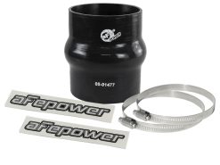 aFe Magnum FORCE Intake Coupling Kit (3-1/8 IN ID x 4 IN L) Straight Coupler w/ Hump - Black
