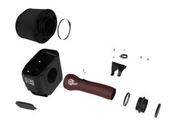 Alternative view of aFe 2025+ Dodge Ram 1500 RHO Track Series Red Kevlar Cold Air Intake System w/ Blk Pro 5R Filter