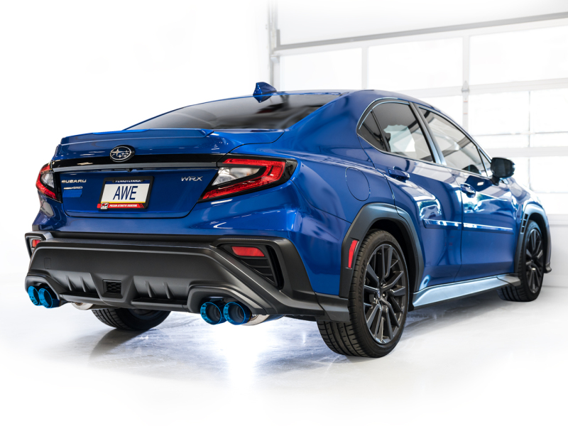 AWE Tuning 22-26 Subaru WRX Touring Edition Exhaust - Vapor Blue Tips - Image 2