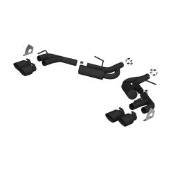 MBRP 16-19 Chevrolet Camaro V6 2.5in BLK NPP Dual Axle Back Exhaust w/ 4in Quad Dual Wall Tips - Image 3