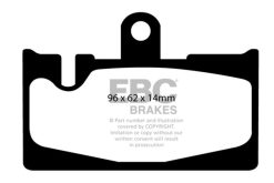 Alternative view of EBC 01-06 Lexus LS430 4.3 Yellowstuff Rear Brake Pads