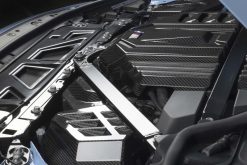 Alternative view of Dinan 21-27 BMW M2/M3/M4 (G80/G82/G87) Gloss Carbon Fiber Engine Cover w/Matte Accents