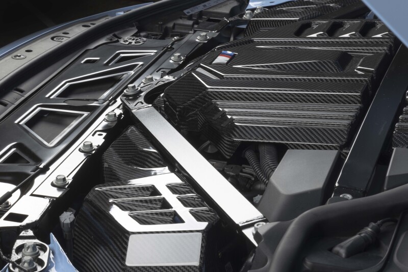 Dinan 21-27 BMW M2/M3/M4 (G80/G82/G87) Gloss Carbon Fiber Engine Cover w/Matte Accents - Image 2