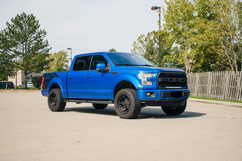 Corsa 15-20 Ford F-150 3.5L (157in WB) 3.0in Lightning Exit Catback w/ 3.5in Twin Black PVD Pro Tips - Image 2