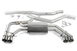 Dinan 18-25 BMW X3 M40i/X4 M40i (G01/G02) Valved Catback Exhaust System - Polished Tips