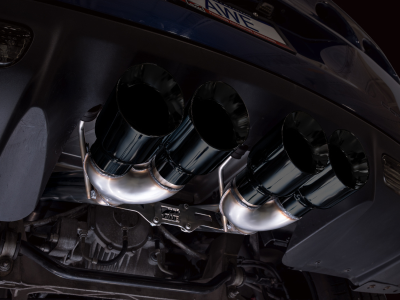 AWE Tuning C6 Chevrolet Corvette Z06/ZR1 Track Edition Axle-Back Exhaust w/ Diamond Black Tips - Image 3