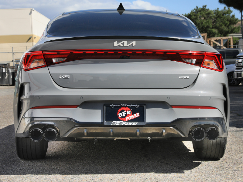 aFe Takeda 21-24 Kia K5 GT L4-2.5L (t) SS Axle-Back Exhaust System w/ Carbon Fiber Tips - Image 4