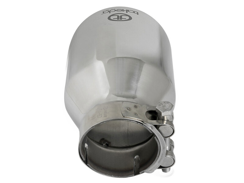 aFe Takeda Universal Exhaust Tip 2-1/2 IN Inlet x 4 IN Outlet x 6 IN L- Polished - Image 4