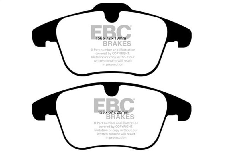 EBC 2007-2012 Land Rover LR2 3.2L Bluestuff Front Brake Pads - Image 2