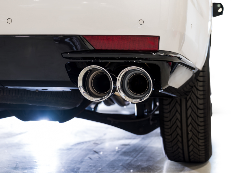AWE Tuning 2021+ Cadillac Escalade 6.2L ESV 0FG Dual Exit Exhaust System w/ 5in Chrome Silver Tips - Image 11