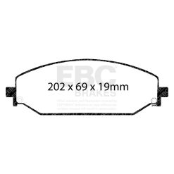 EBC 2019+ Ram 1500 (DT) Bluestuff Front Brake Pads - Image 3