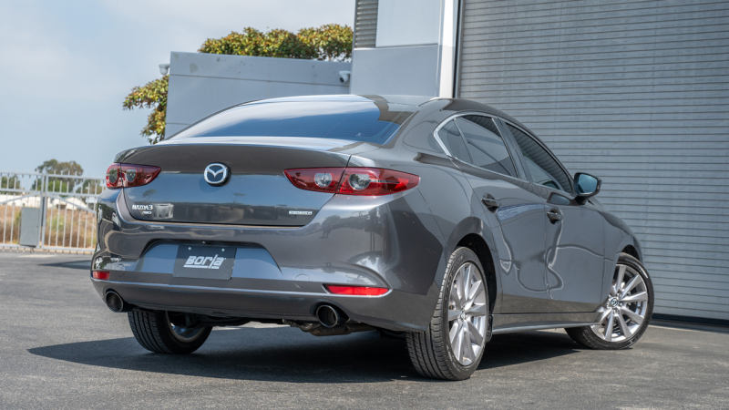 Borla 19-23 Mazda 3 NA / 21-23 Mazda 3 Turbo S-Type Axle Back Exhaust w/ 4in Black Tips - Image 2