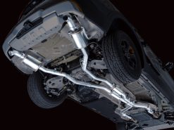 Alternative view of AWE Tuning 2021+ Ford Explorer Tremor 3.0TT 0FG Dual Rear Exit Exhaust w/ Bash Guard