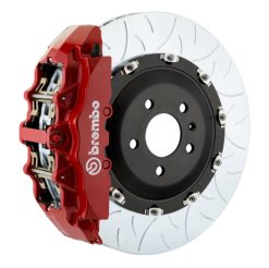 Brembo 20+ Corvette C8/C8 Z51 Rear GT BBK 6 Piston Cast 380x34 2pc Rotor Slotted Type-3-Red