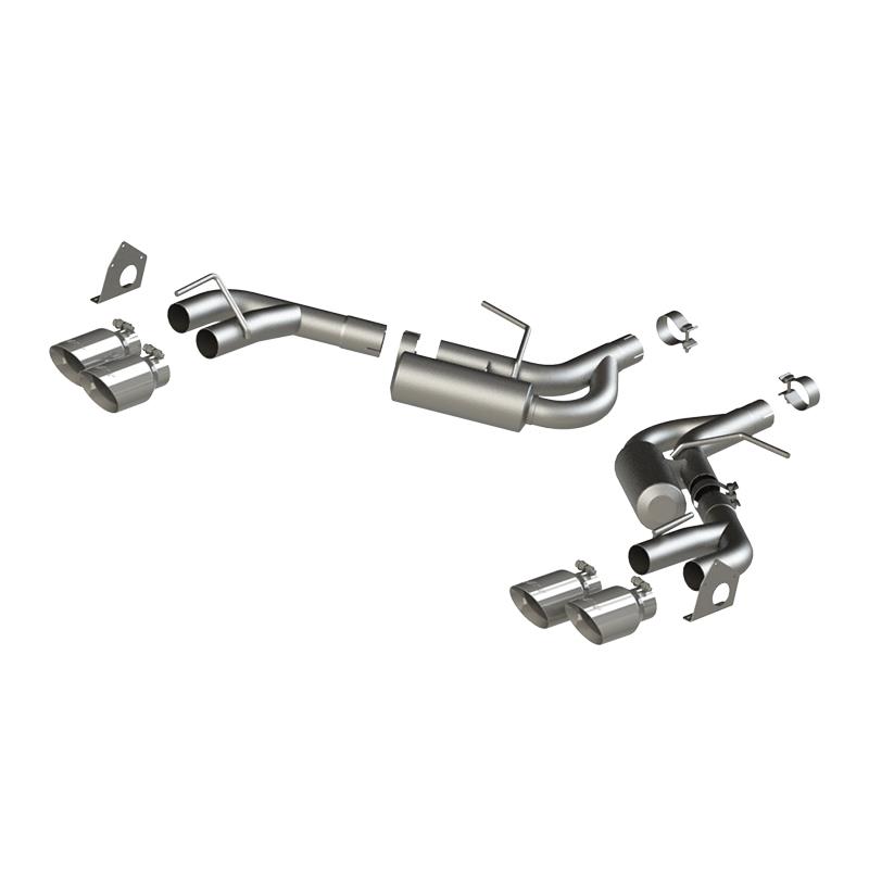 MBRP 16-19 Chevrolet Camaro V6 2.5in AL NPP Dual Axle Back Exhaust w/ 4in Quad Dual Wall Tips - Image 3