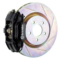 Brembo 94-04 Mustang (SN95) Front GT BBK 4 Piston Cast 2pc 330x28 1pc Rotor Slotted Type-1-Black