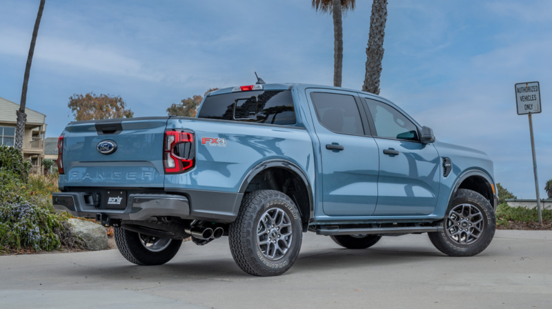 Borla 24-25 Ford Ranger XLT Side Exit S-type Exhaust w/ Black Chrome Tips - Image 2