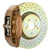 Brembo 15-21 WRX (VA) Front GT BBK 4 Piston Cast 2pc 326 x30 1pc Rotor Drilled - Gold
