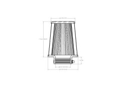 aFe POWER Universal Clamp-On Air Filter w/ D2 Dura-Dry Media - 3in F x 6in B x 4-3/4in T x 7in H - Image 6