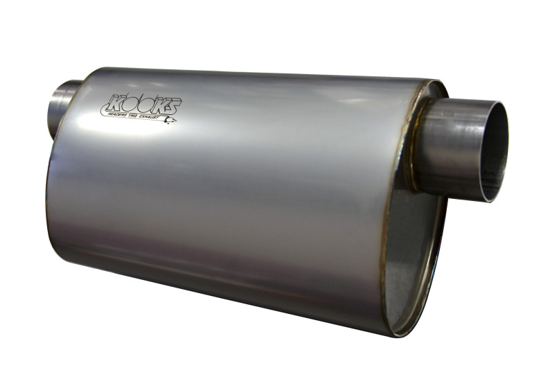 Kooks 3in Oval Offset/Offset (Same Side) Muffler 14in Long Body Stainless Steel - Image 3
