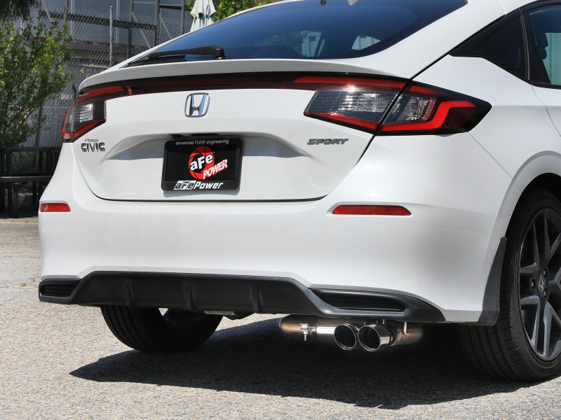 aFe POWER Takeda 2.5in 304 SS Cat-Back Exhaust w/ Polished Tips 22-25 Honda Civic L4-2.0L - Image 4