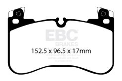 EBC 2020+ Land Rover Defender 90 P300 2.0T Orangestuff Front Brake Pads