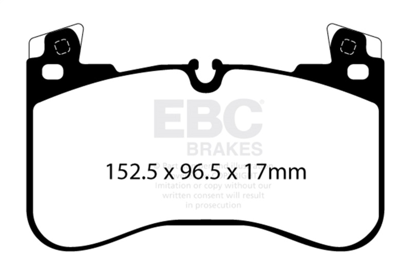 EBC 2020+ Land Rover Defender 90 P300 2.0T Orangestuff Front Brake Pads