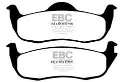 Alternative view of EBC 05-10 Jeep Commander 3.7 Yellowstuff Rear Brake Pads