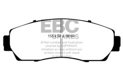 Alternative view of EBC 07-09 Acura RDX 2.3 Turbo Yellowstuff Front Brake Pads