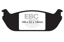 Alternative view of EBC 03-06 Lincoln Aviator 4.6 Yellowstuff Rear Brake Pads