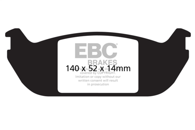 EBC 03-06 Lincoln Aviator 4.6 Yellowstuff Rear Brake Pads - Image 2