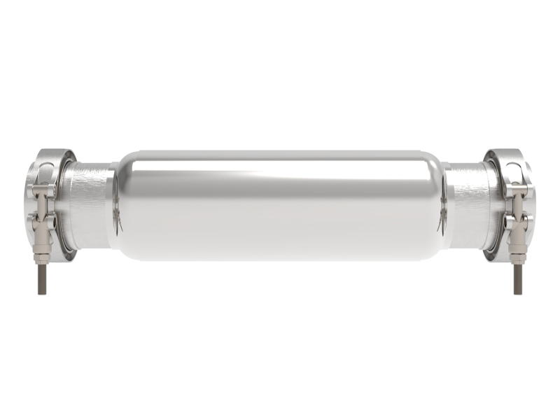 aFe MACH Force-Xp Resonator 3 IN Inlet/Outlet x 4 IN Dia. x 12 IN Body x 16 IN Overall Length - Image 2