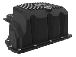 aFe 17-19 GM Diesel V8-6.6L L5P Engine Oil Pan w/ Machined Fins - Image 6